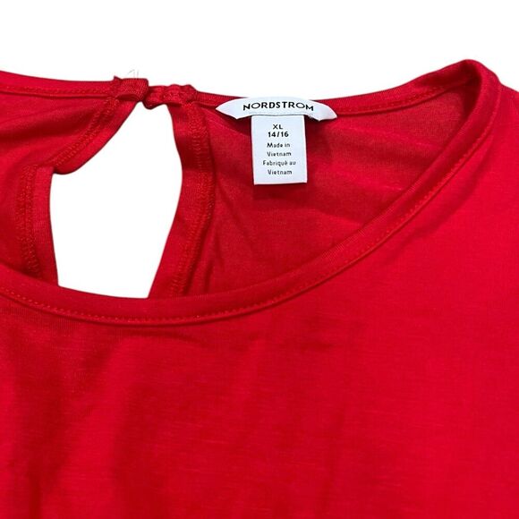 Nordstrom Red Jersey Knit Romper Girls XL - Picture 2 of 3